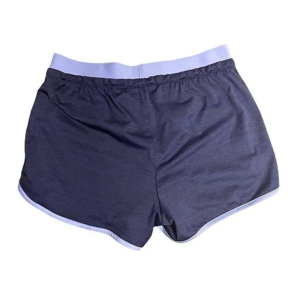 TekGear Athletic Running Shorts with Drawstring - Navy Blue with Light Blue Trim